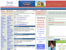 Tablet Screenshot of dae.rwp.edu.pk