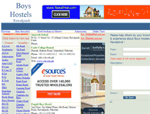 Tablet Screenshot of boyshostels.rwp.edu.pk